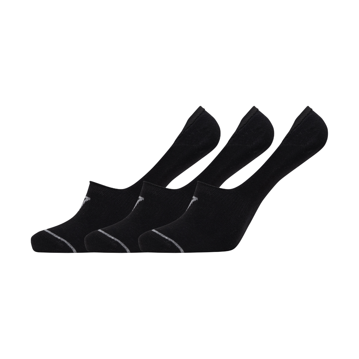 Men's No-Show Bamboo or Cotton 3-Pack Socks, Black