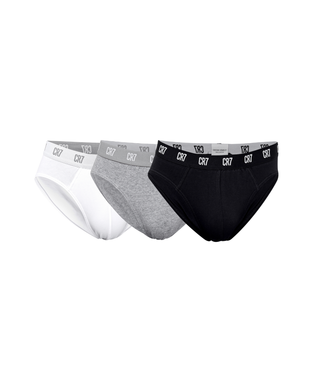 CR7 Men's Basics 3 Pack Cotton Blend Briefs - Basics Multicolor