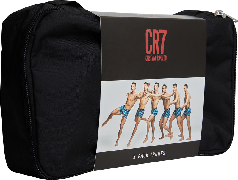 CR7 Men's Trunk 5-Pack in Travel Zip Bag