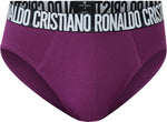 Cristiano Ronaldo CR7 Underwear Cotton blend merlot, maroon men's briefs.