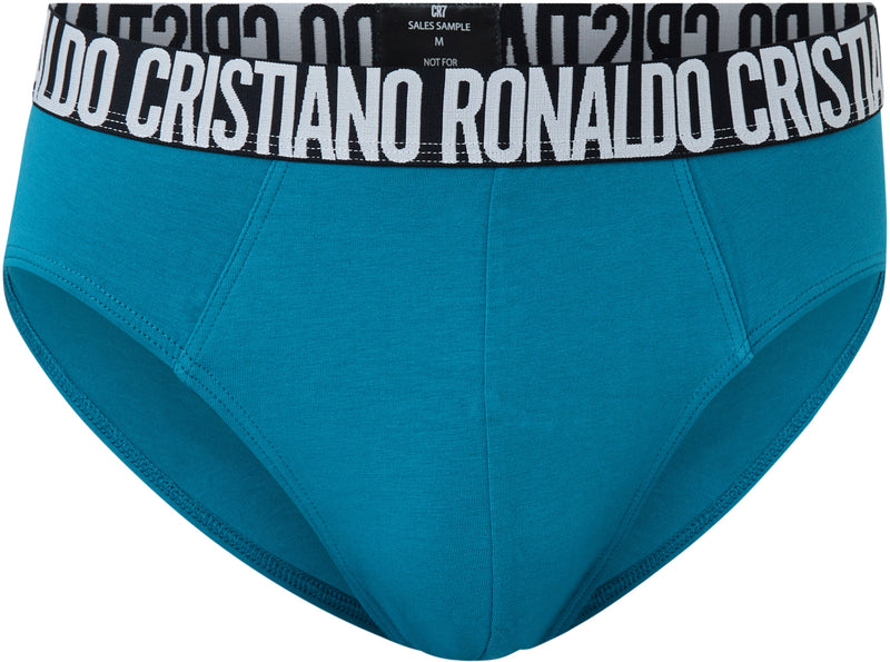 Cristiano Ronaldo CR7 Underwear cotton blend light blue men's briefs.