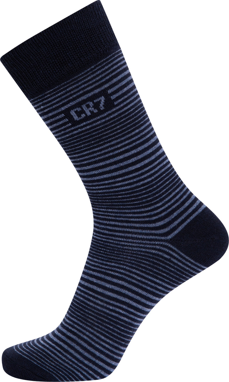 CR7 Men's Cotton Blend 7-Pack Socks, blue