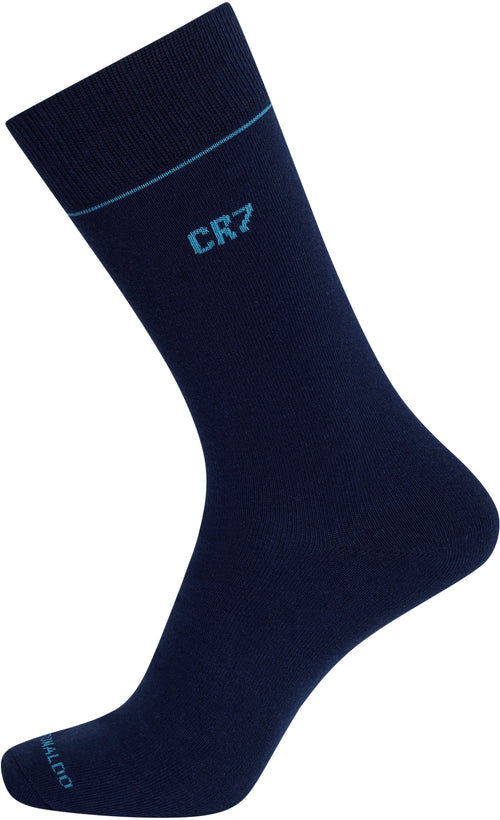 CR7 Men's Cotton Blend 3-Pack Fashion Socks, Multicolor