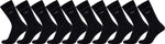 CR7 Men's Cotton Blend 10-Pack Socks, black