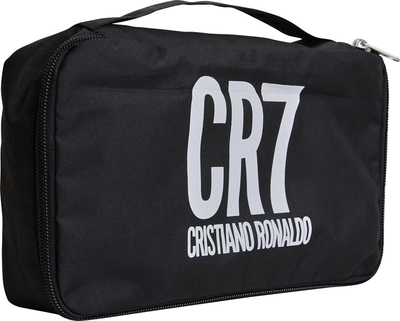 Cristiano Ronaldo's CR7 Underwear collections are designed and manufactured with an attention to detail seldom found in men’s underwear. Our CR7's 5-pack travel bags are an excellent value and fantastic gift option. Each travel bag includes 5 comfortable, breathable cotton blend trunks (95% cotton, 5% elastane). 5 cotton-blend trunks Color: Multicolor, blues, black, maroon, and green CR7 Underwear is machine washable.