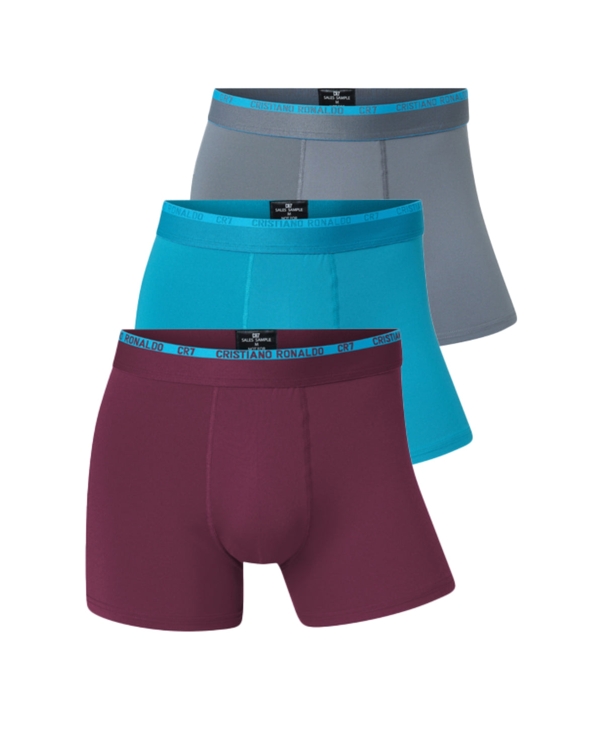 CR7 Men's 3-Pack Microfiber Blend Trunks