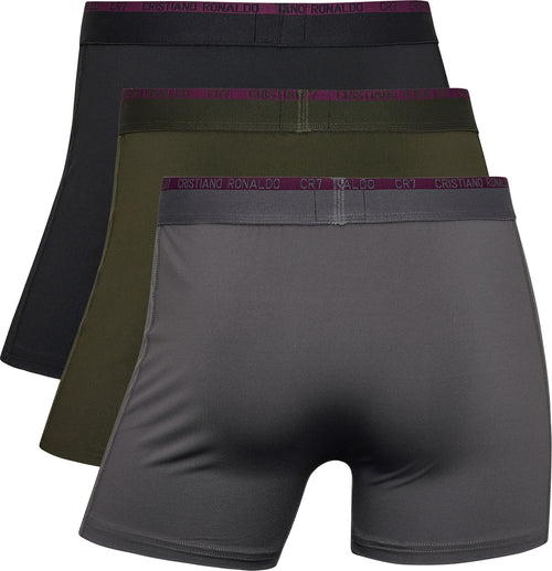 CR7 Men's 3-Pack Microfiber Blend Trunks