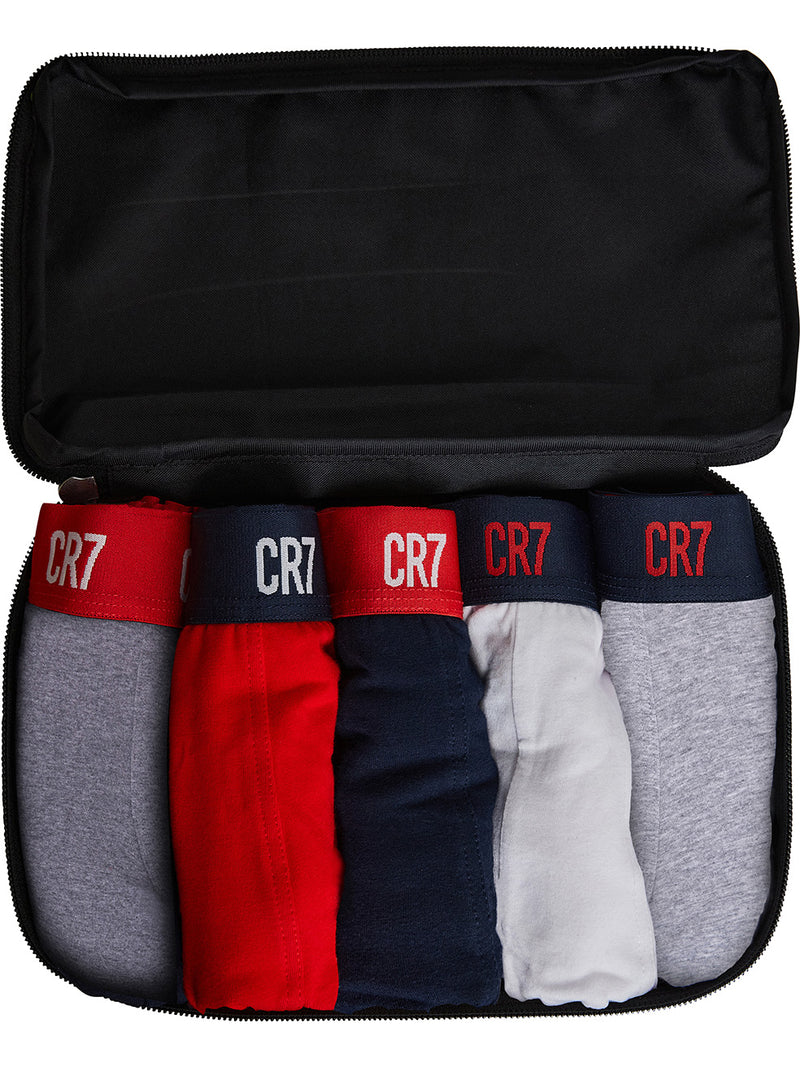 Bóxer de hombre CR7 PACK de 5 en bolsa de viaje con cremallera CR7 - Multicolor 