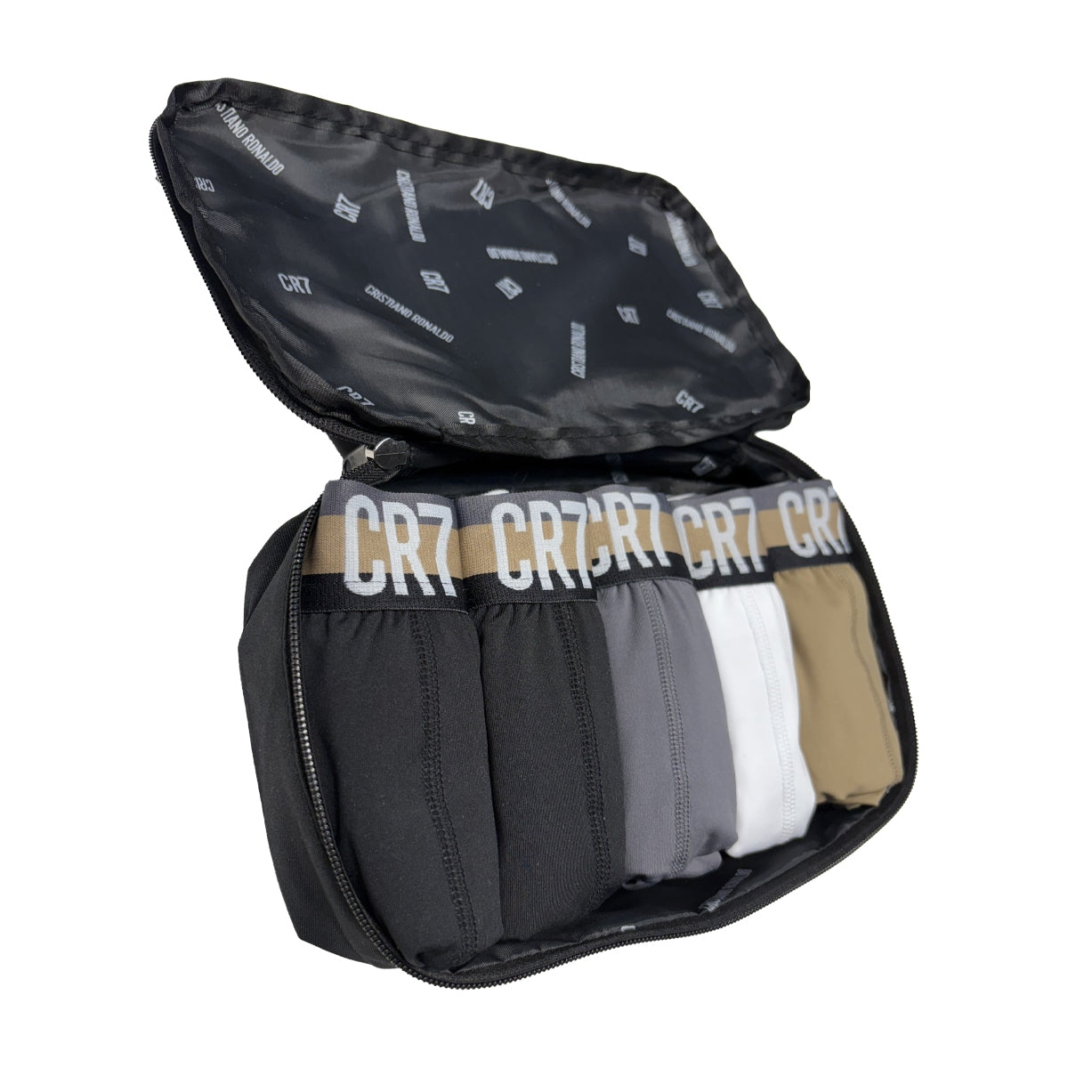 CR7 Men's 5-Pack Micro Blend Trunks, Travel Bag
