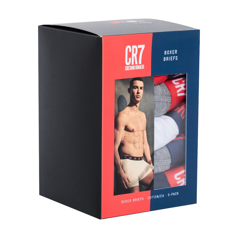 CR7 Men's 5-Pack Cotton Blend Boxer-Briefs