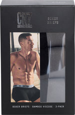 CR7 Men's 3-Pack Bamboo Blend Boxer-Briefs