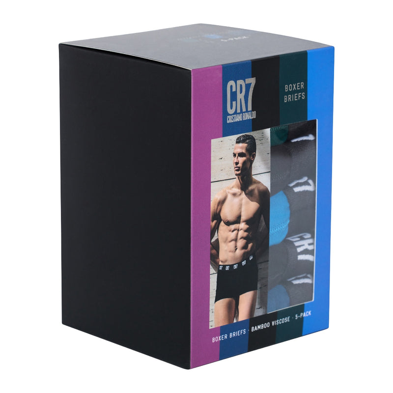 CR7 Men's 5-Pack Bamboo Blend Boxer-Briefs