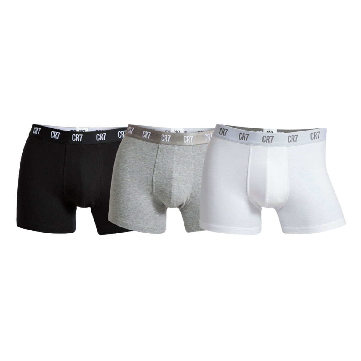 CR7 Men's 3 Pack Trunks Cotton Blend - Multicolor Basics