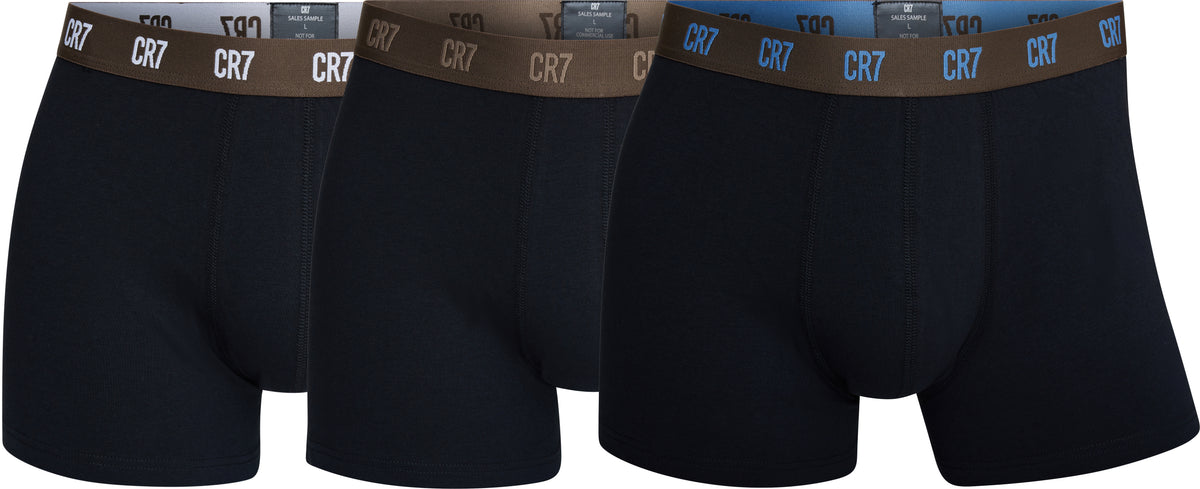 CR7 Men's 3-Pack Cotton Blend Trunks