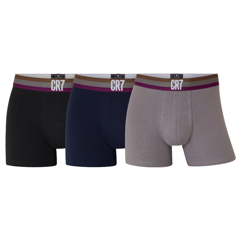 CR7 Men's 3-Pack Cotton Blend Trunks