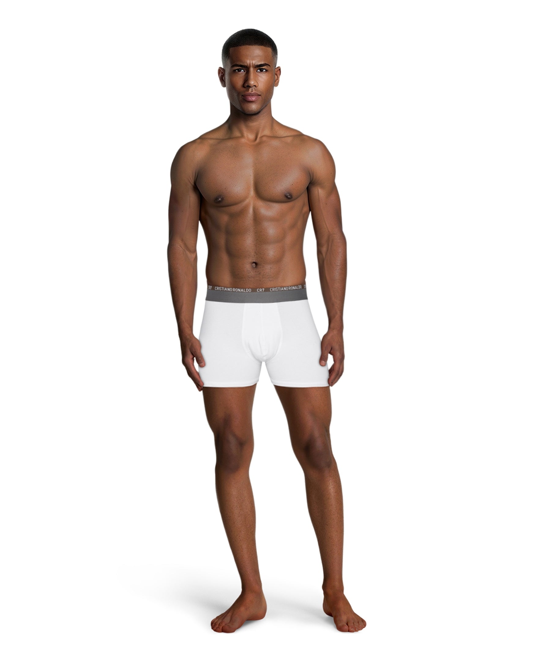CR7 Boxer Homme - Lot De 10 En Coton Stretch - Élastique Logo Confirmation - Sous-vêtements Quotidien - 7