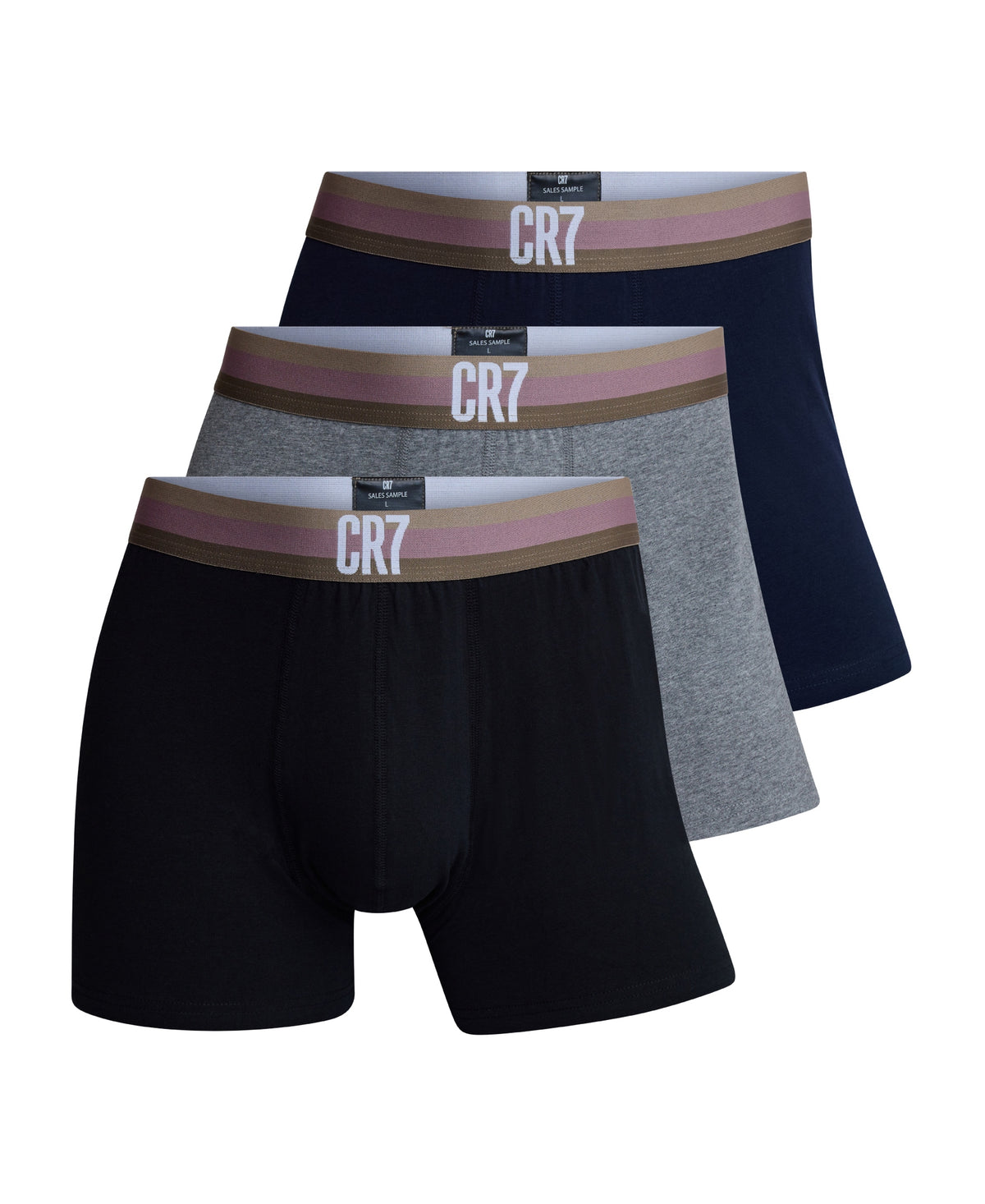 CR7 Men's 3-Pack Cotton Blend Trunks