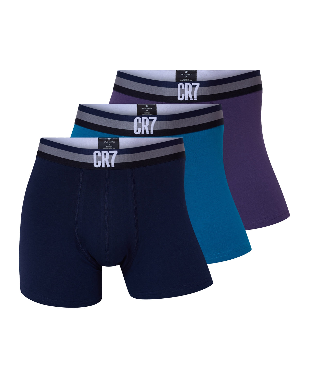 CR7 Men's 3-Pack Cotton Blend Trunks