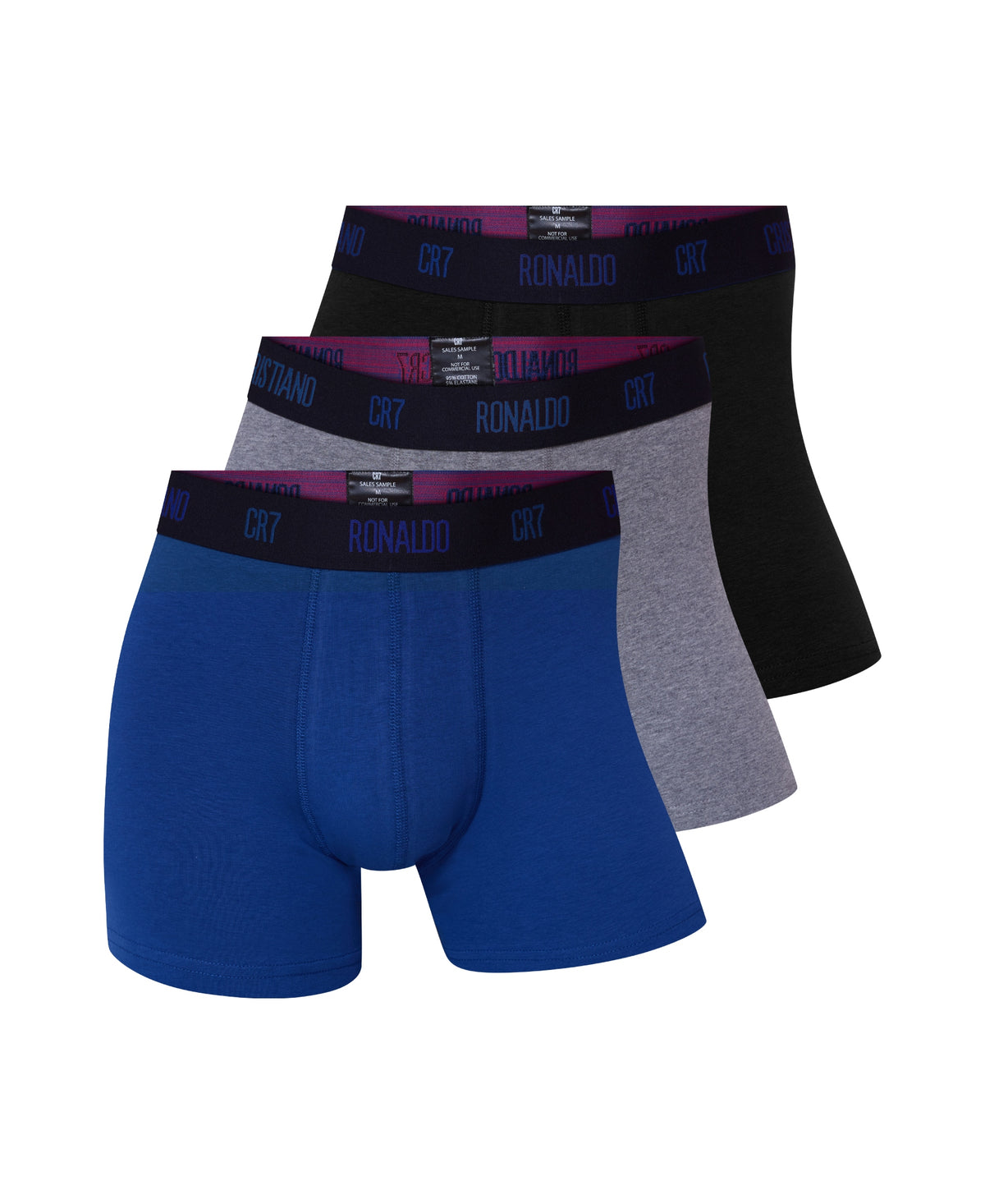 CR7 Men's 3-Pack Cotton Blend Trunks