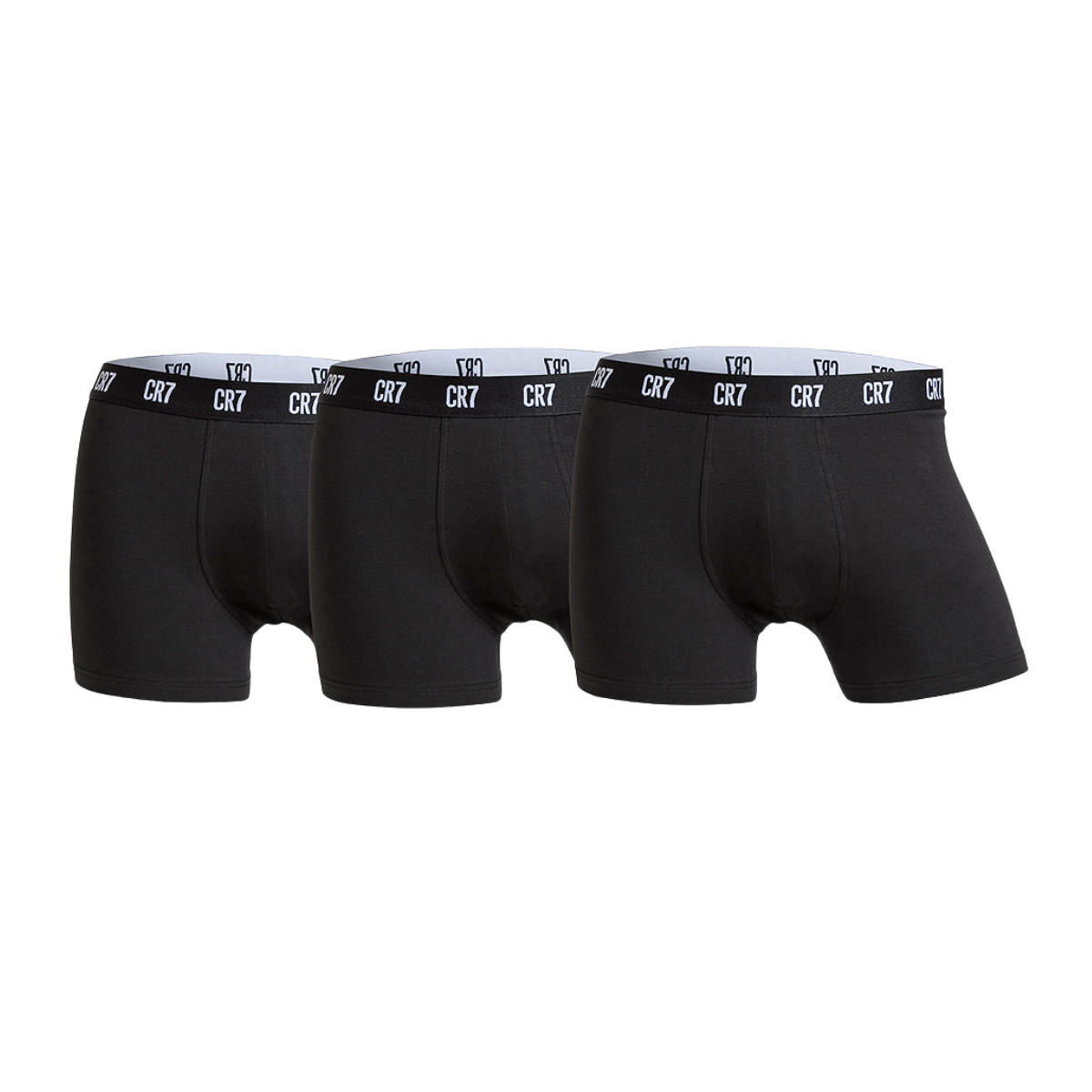 Pack de 3 calzoncillos de hombre CR7 de algodón orgánico - Black Basics