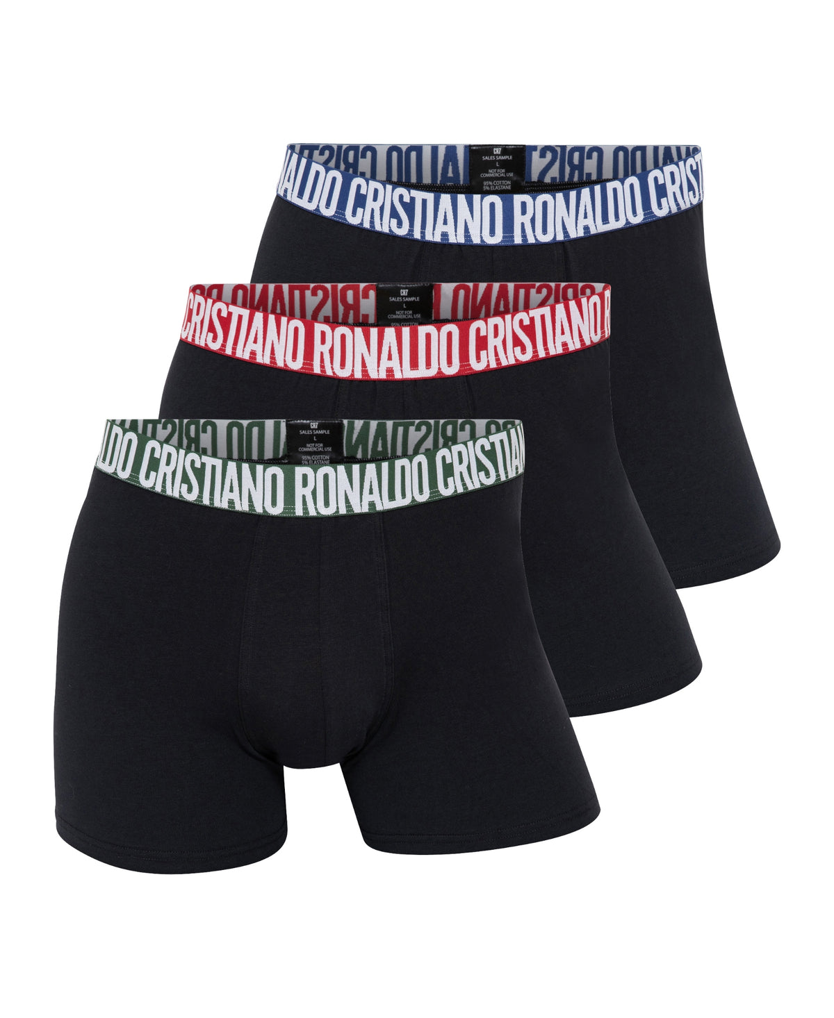 CR7 Men's 3-Pack Cotton Blend Trunks