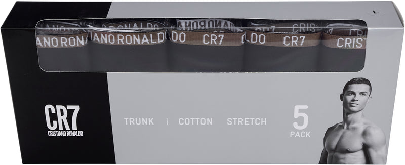 CR7 Men's 5-Pack Cotton Blend Trunks