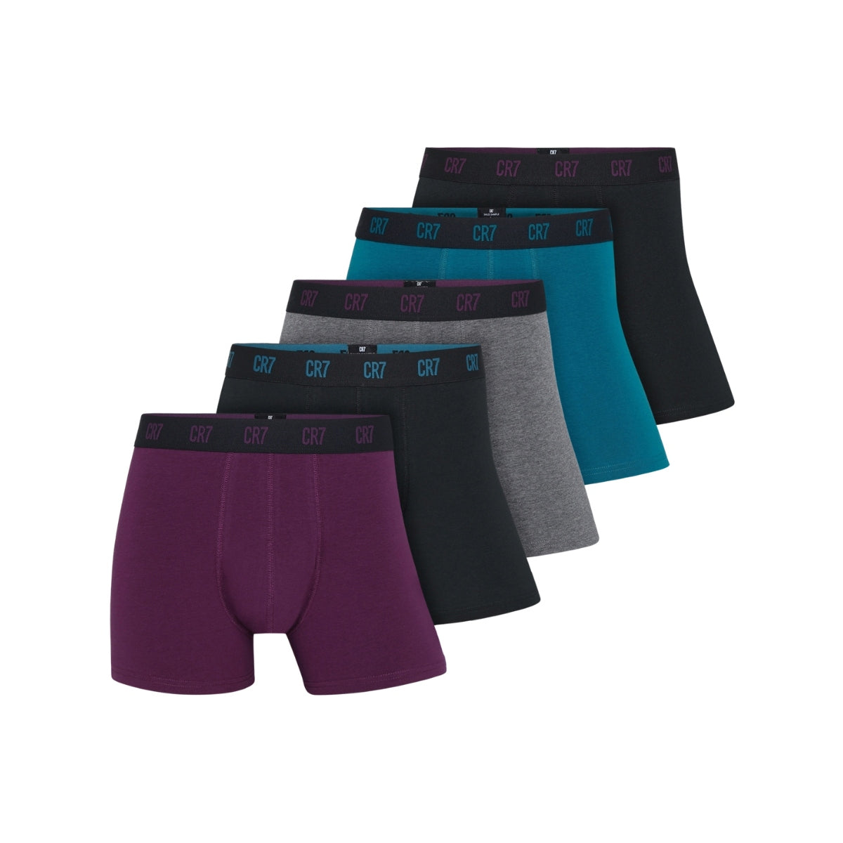 CR7 Men's 5-Pack Cotton Blend Trunks