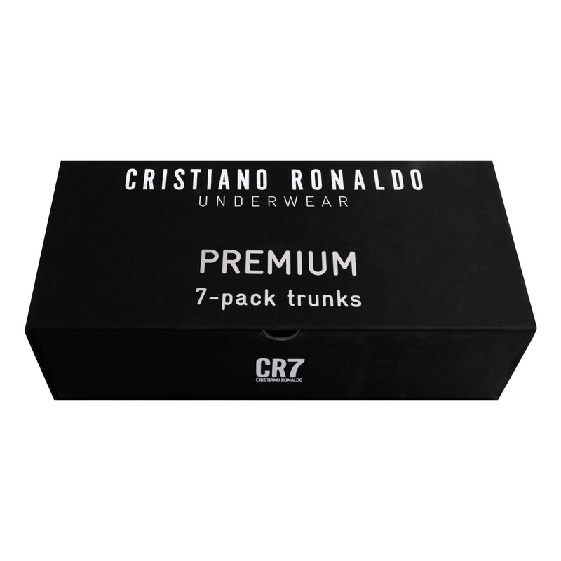 CR7 Men's 7-Pack Cotton Blend Trunks Premium Gift-Box