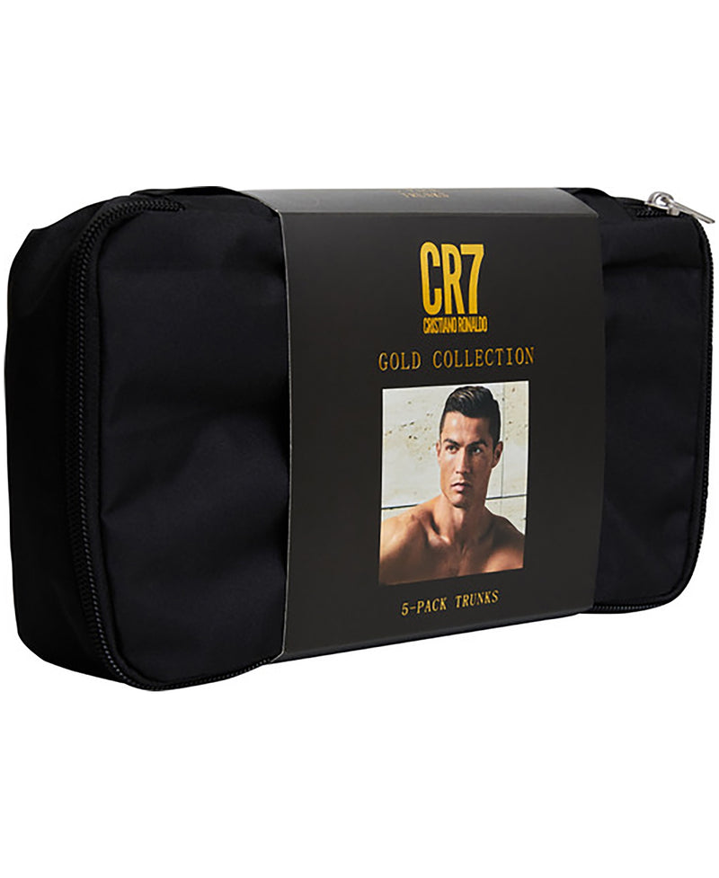 CR7 Men's Trunk 5-PACK in CR7 Travel Zip Bag