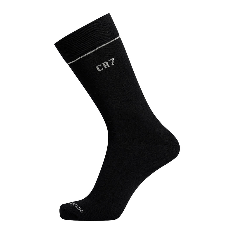 CR7 Men's Bamboo Blend 7-Pack Sock Gift Box, Black