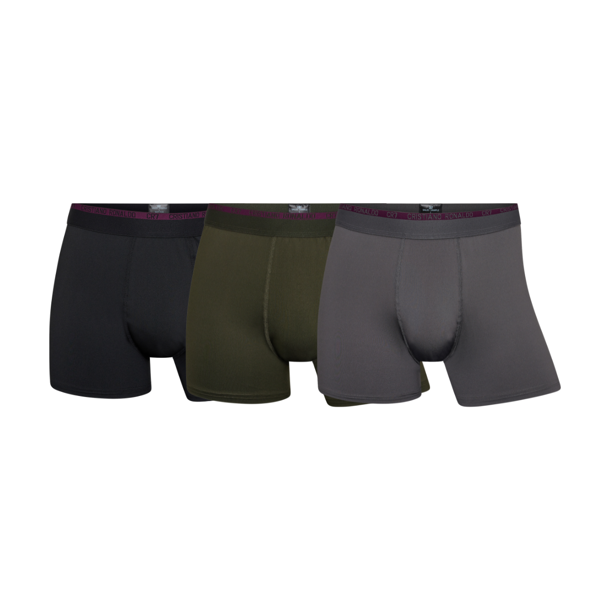 CR7 Men's 3-Pack Microfiber Blend Trunks