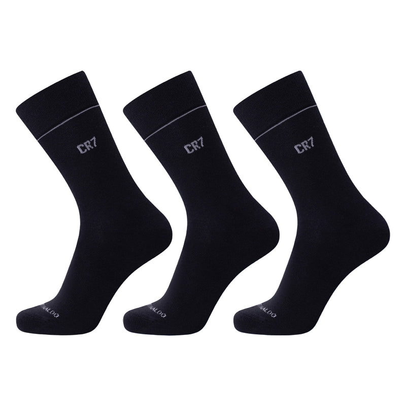 CR7 Men's Cotton Blend 3-Pack Fashion Socks