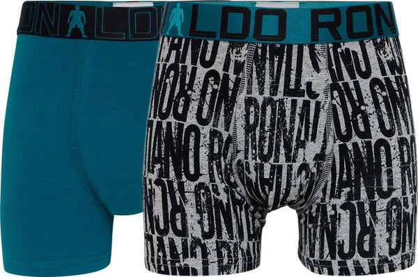 CR7 Boy's 2-Pack Cotton Blend Trunks