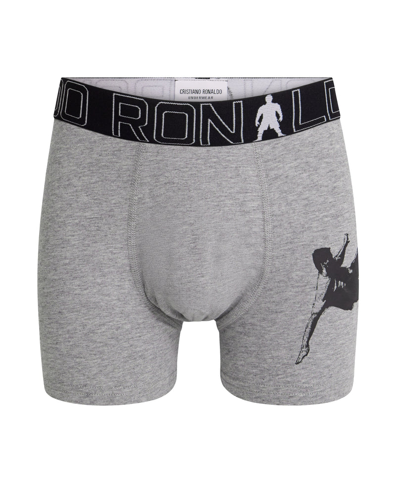 CR7 Boy's Travel Bag, Value 5-Pack Cotton Blend Trunks