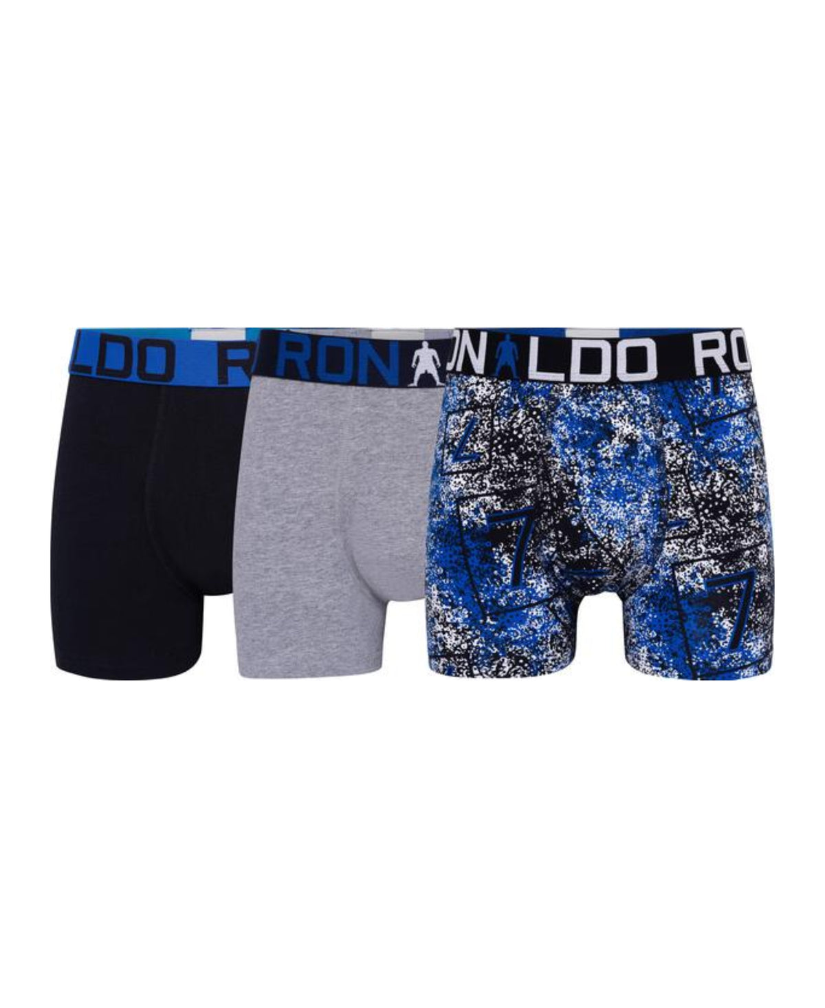 CR7 Boy's 3 Pack Cotton Blend Trunks