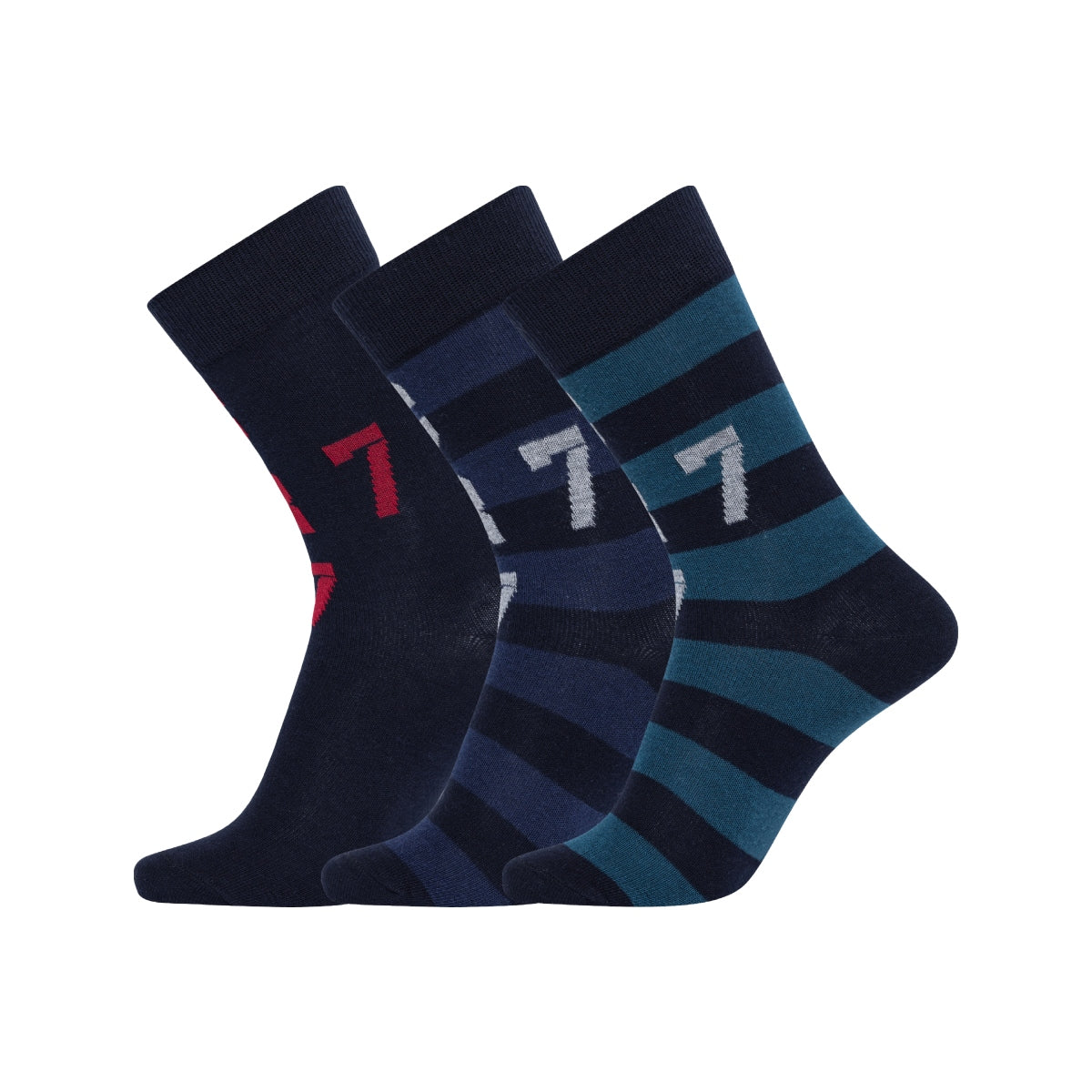 CR7 Boy's Cotton Blend 3-Pack Crew Socks