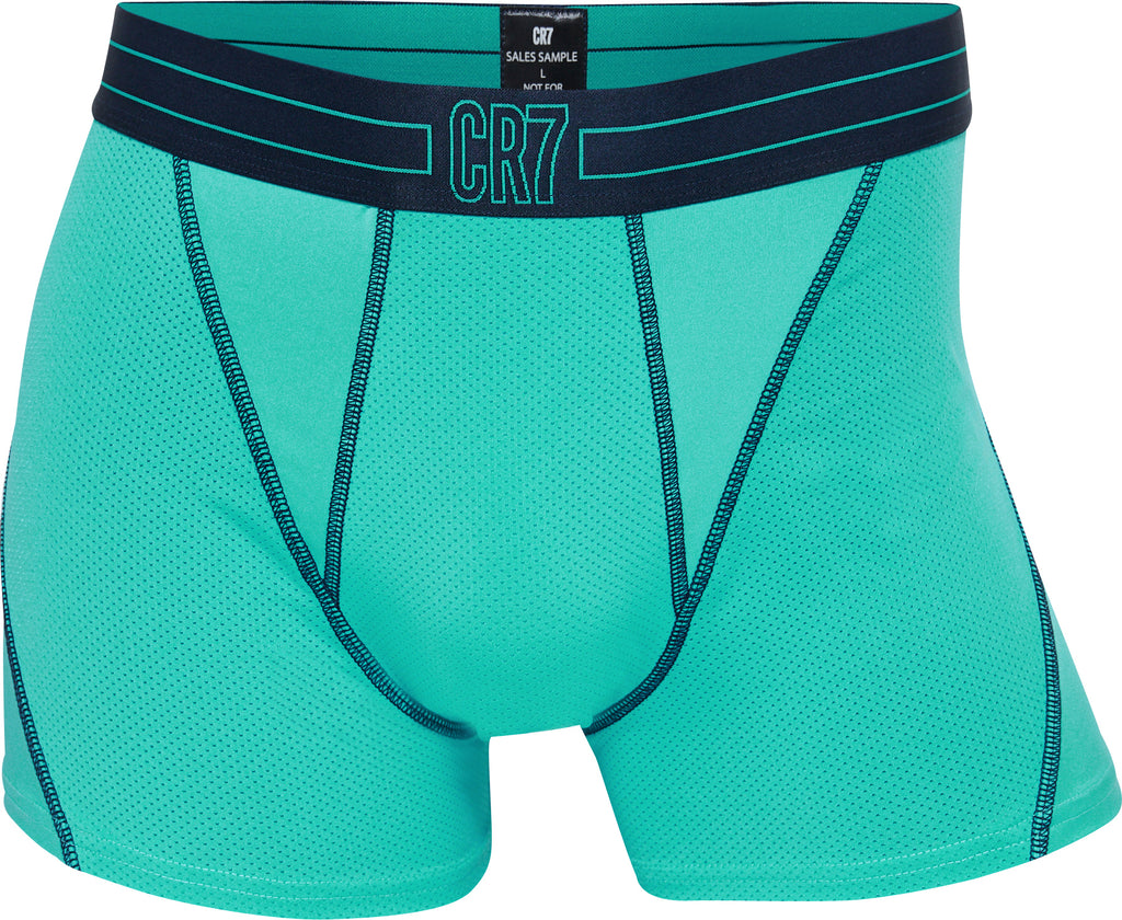 Black with Green - Men's Trunk - Bamboo & Cotton Blend (1Pack