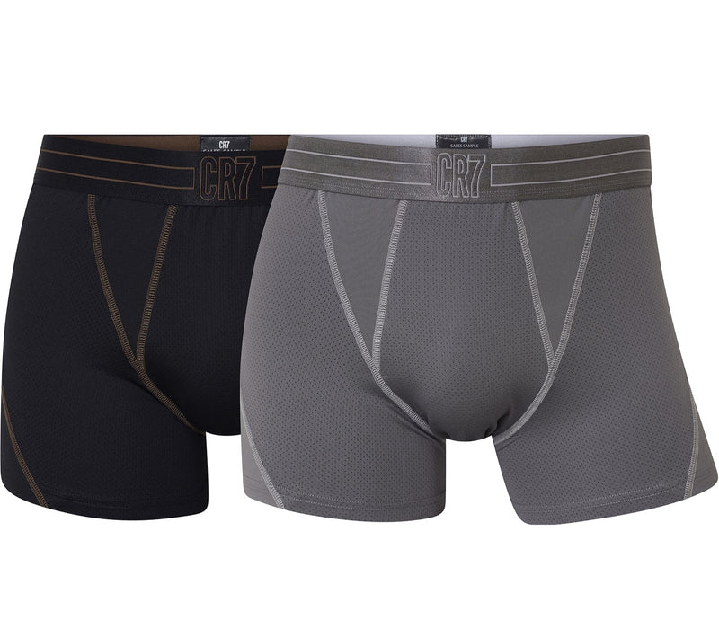 CR7 Men's 2-Pack Micro-Mesh Blend Trunks