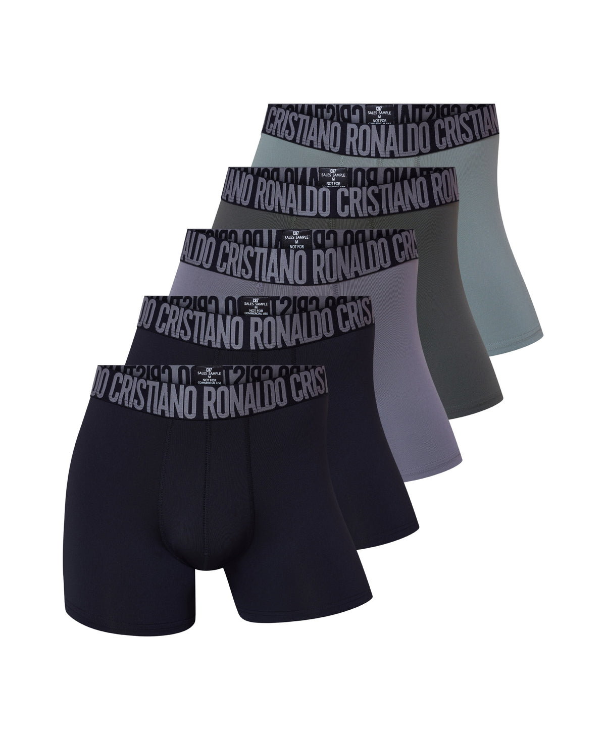 CR7 Men's 5-Pack Micro Blend Trunks, Travel Bag
