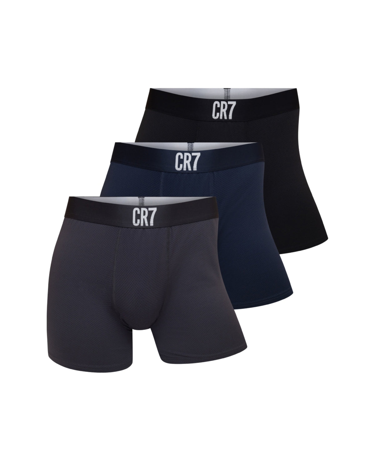 CR7 Men's 3-Pack Air-Mesh Boxer Briefs