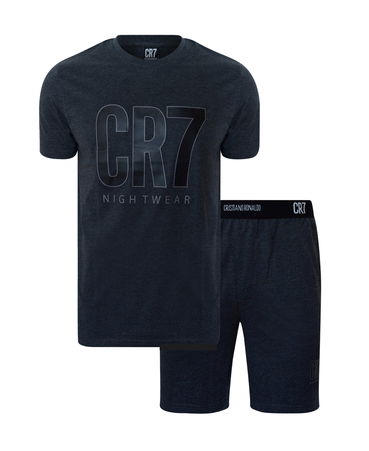 CR7 Men's Loungewear Set- Shorts, Short Sleeve with Gift Box