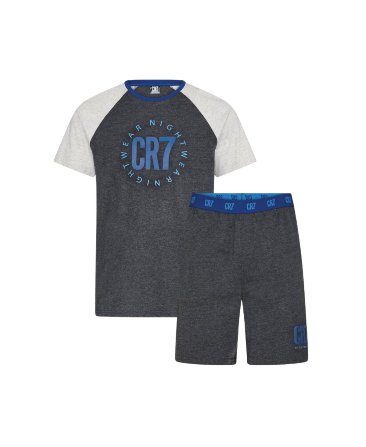 CR7 Men's Loungewear Set- Shorts, Short Sleeve