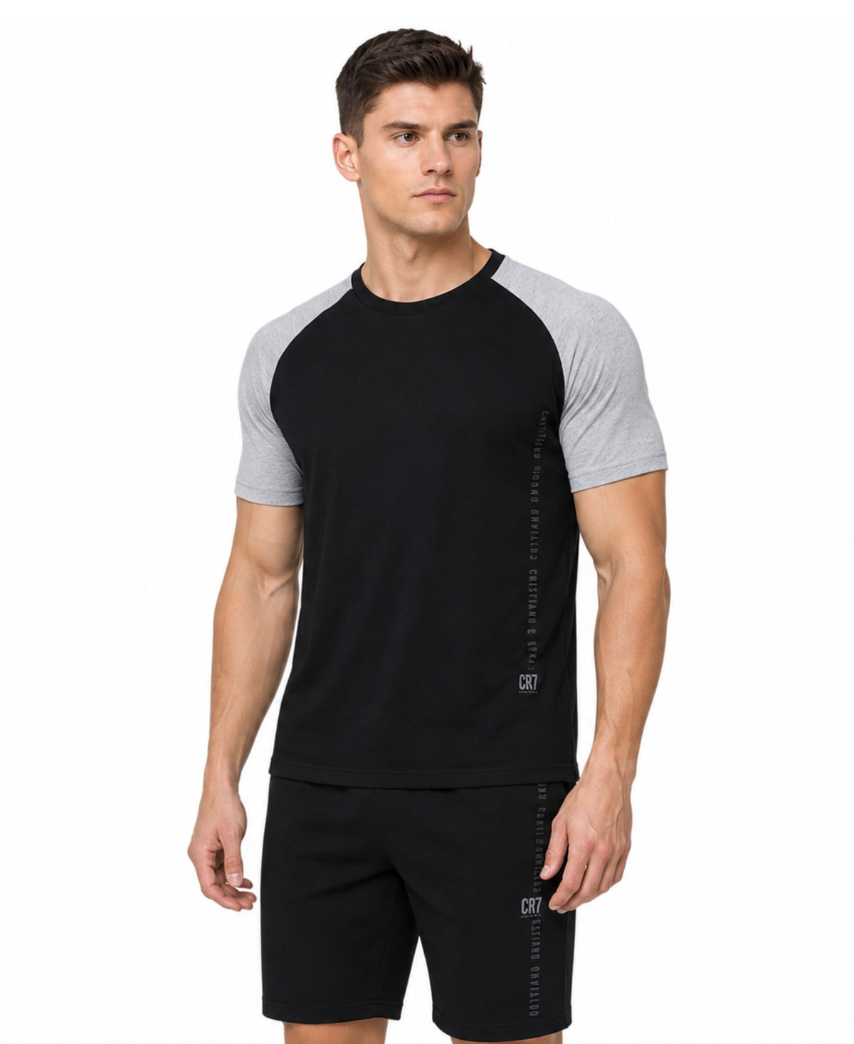 CR7 Men's Loungewear Set - Shorts, Short Sleeve