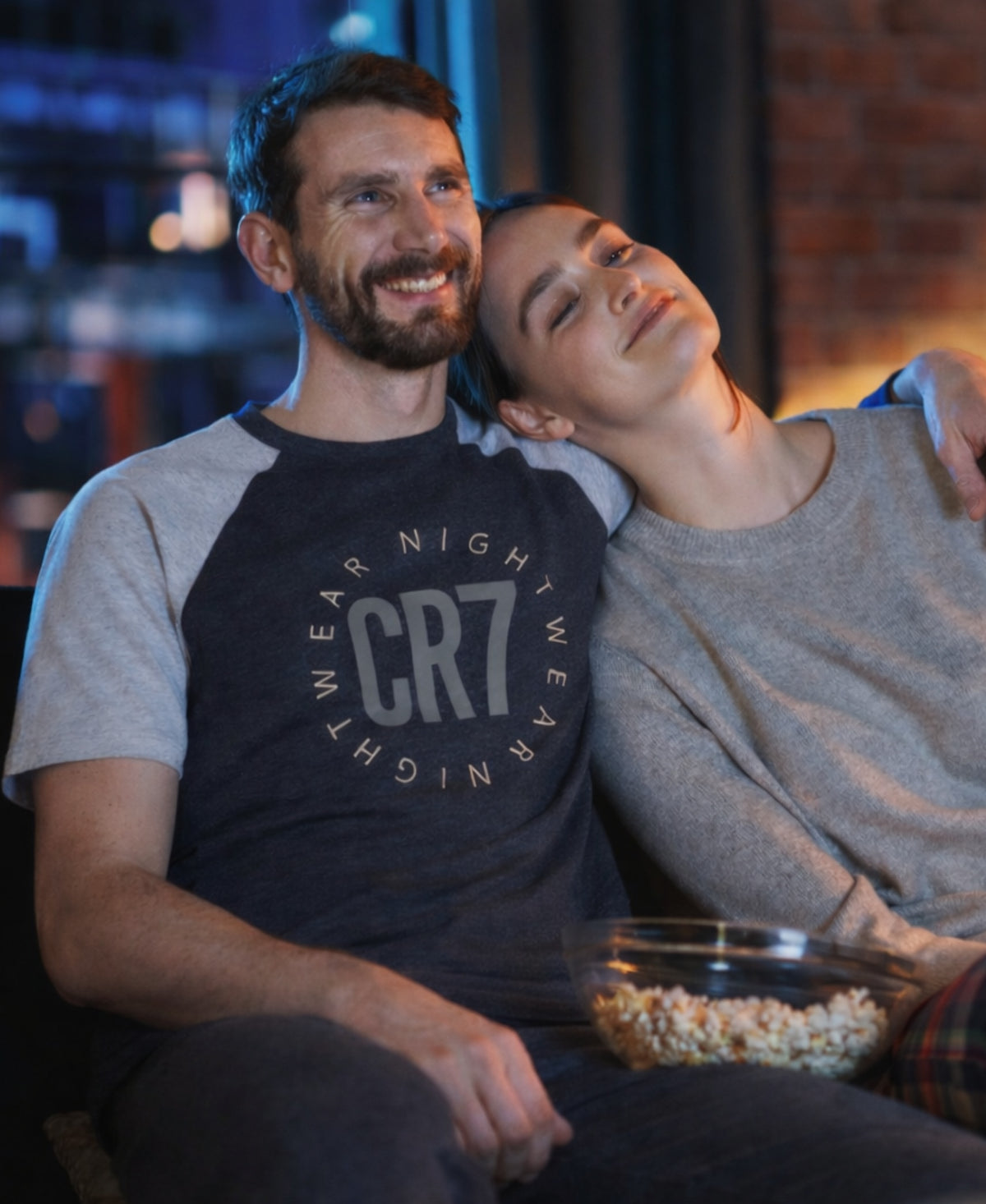 CR7 Men's Loungewear Set - Pants, Short Sleeve