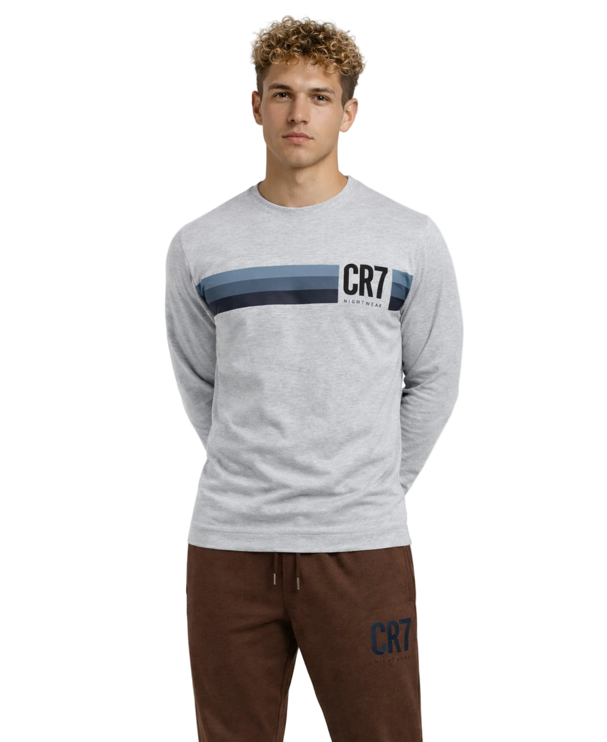 CR7 Men's Loungewear Set- Pants, Long Sleeve