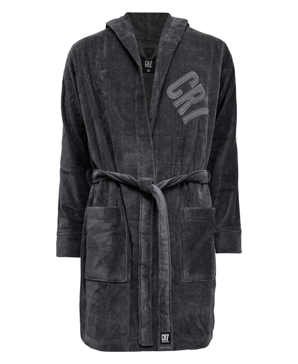 CR7 Men's Bathrobe -100% Cotton [Grey]