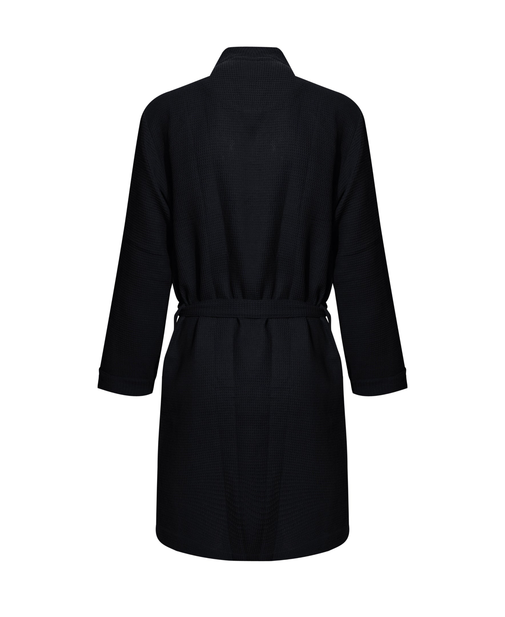CR7 Men's Waffle Weave Bathrobe, Black – CR7 Underwear