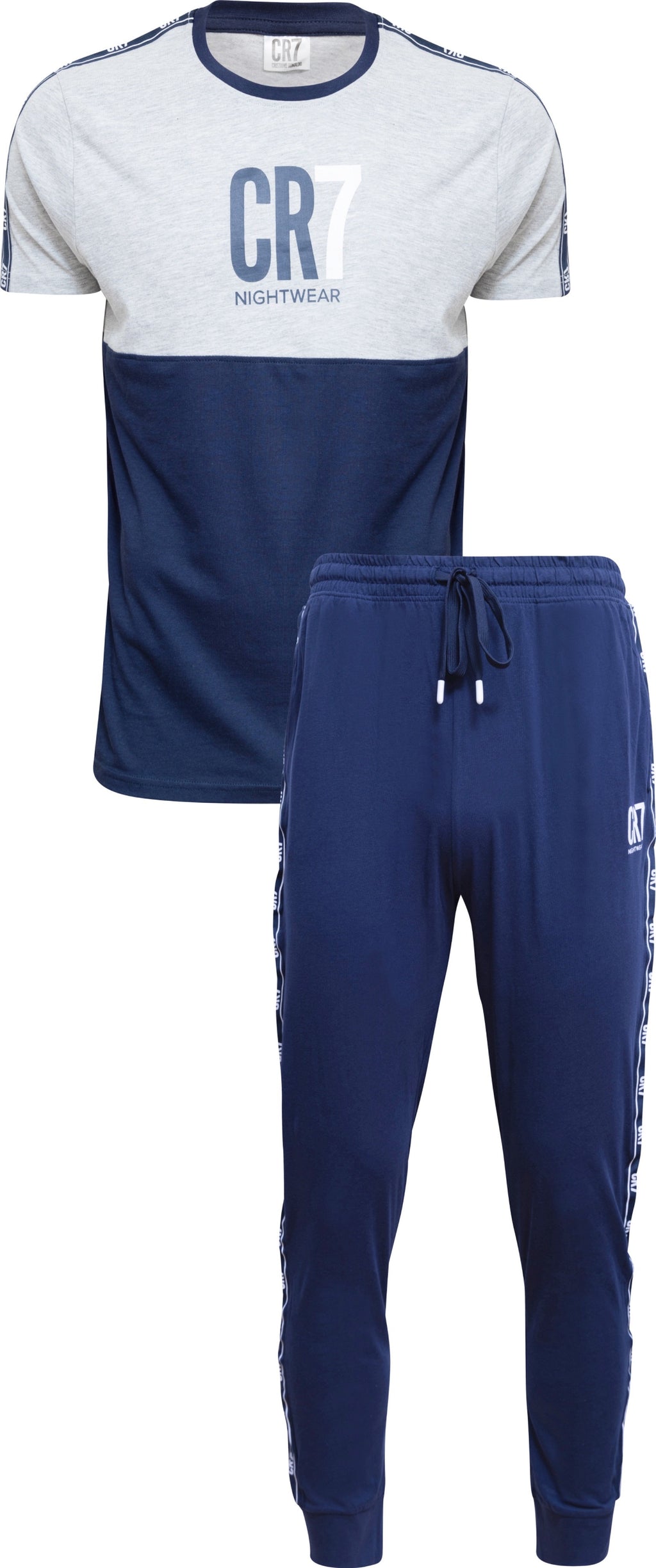 CR7 Men's 100% Cotton Loungewear Pants Set