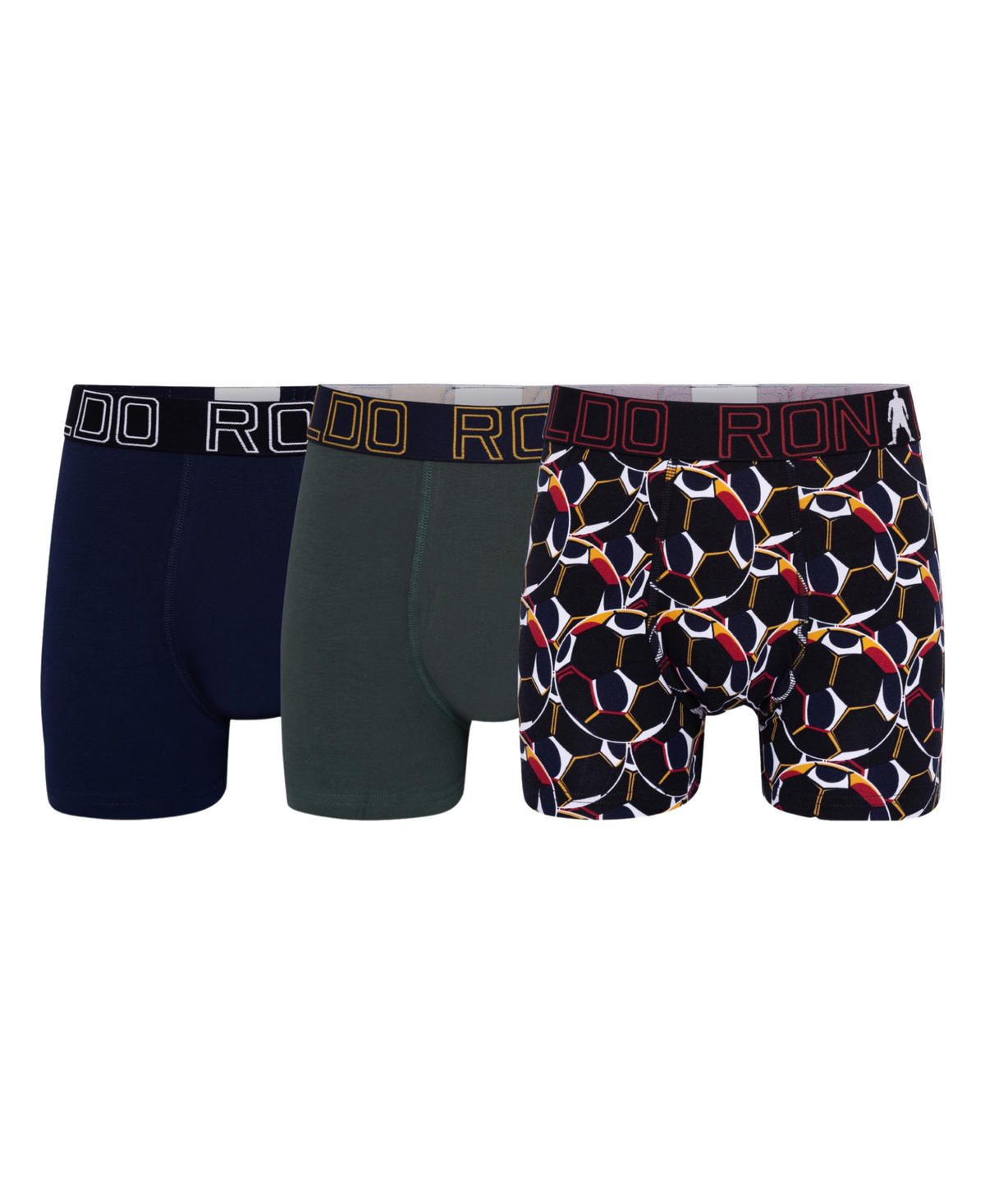 CR7 Boy's 3 Pack Cotton Blend Trunks