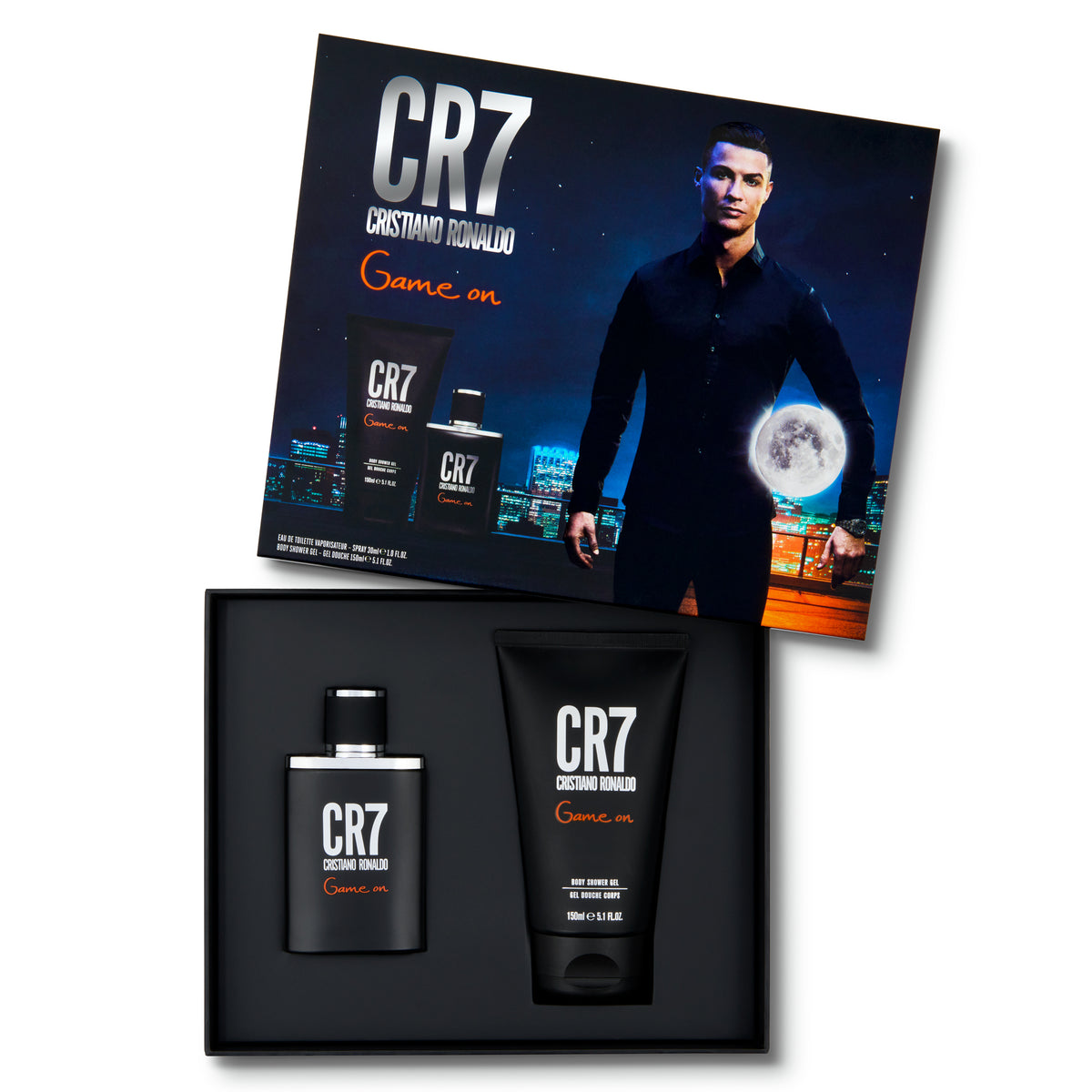 Cristiano Ronaldo for Men - Game On 2 Pc Gift Set 1 oz Spray, 5.1oz Shower Gel